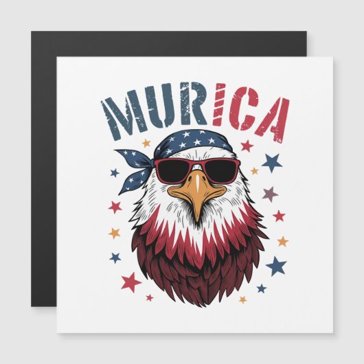 4th of July Patriotic Funny Eagle USA (Front/Back)