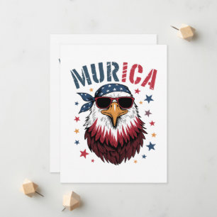 4th of July Patriotic Funny Eagle USA Announcement