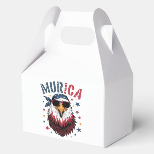4th of July Patriotic Funny Eagle USA Favor Boxes