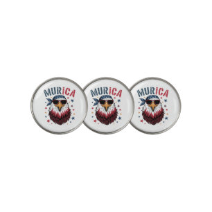 4th of July Patriotic Funny Eagle USA Golf Ball Marker