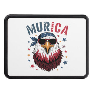 4th of July Patriotic Funny Eagle USA Hitch Cover