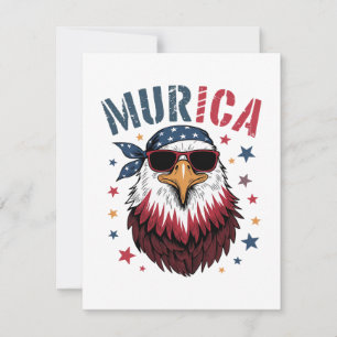 4th of July Patriotic Funny Eagle USA Holiday Card