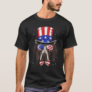 4th of July Patriotic German Shorthaired Pointer U T-Shirt
