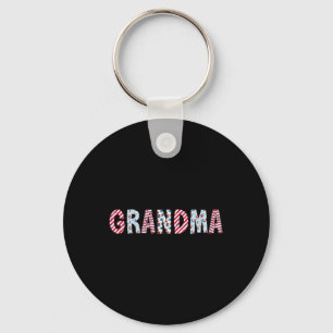 4th Of July Patriotic Grandma Independence Day Ame Keychain