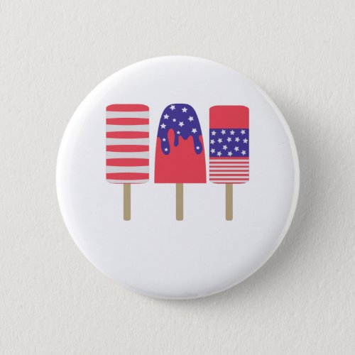 4th of July Patriotic Ice Cream for Independence Button