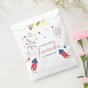 4th of July Patriotic independence  birthday party Favor Bag