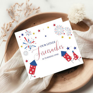 4th of July Patriotic independence birthday party Napkins