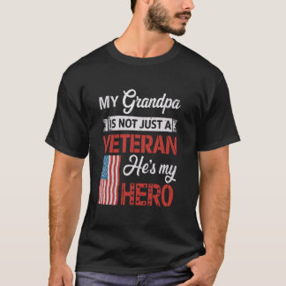 4th of July Patriotic Military Veteran Grandpa Ame T-Shirt