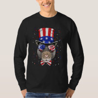 4th of July Patriotic Rat Mouse Merica USA Flag Ra