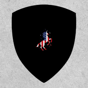 4th Of July Patriotic Unicorn USA Flag For Girls K Patch