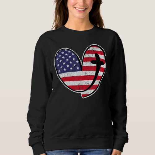 4th Of July Patriotic Usa Independence Day Subtle  Sweatshirt