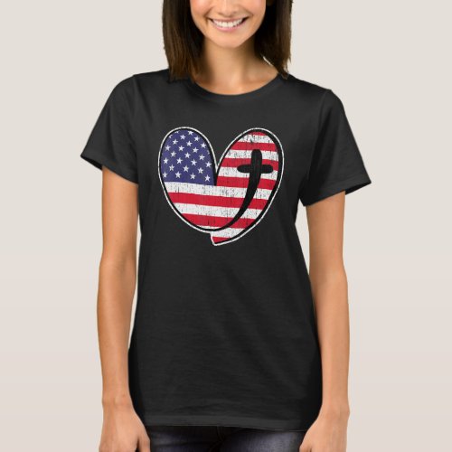 4th Of July Patriotic Usa Independence Day Subtle  T_Shirt