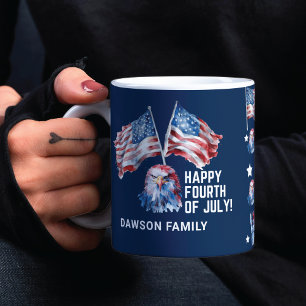 4th of July Personalized Patriotic Mug