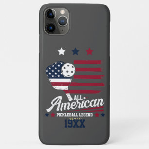 4th of July Pickleball USA Independence Day Gift iPhone 11 Pro Max Case