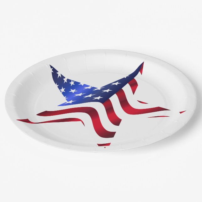 4th of July Picnic Paper Plates, Plates (Angled)