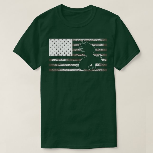 4th Of July Pig American Flag Famer Patriotic Farm T-Shirt (Design Front)