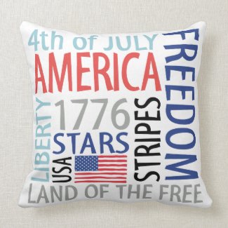 4th of July Pillow