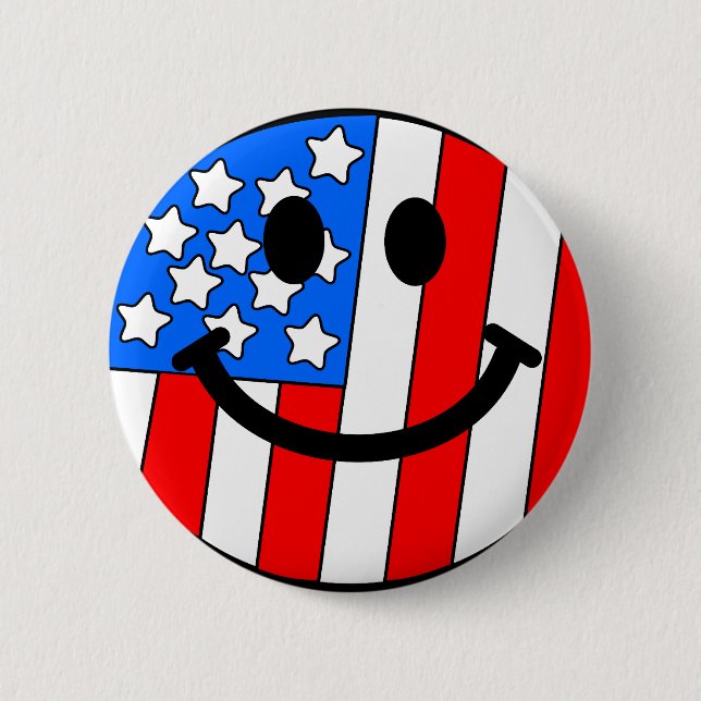 4th of July Pinback Button (Front)