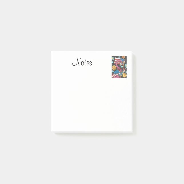 4TH OF JULY PINK FLAMINGO 3M Post-it® Notes (Front)