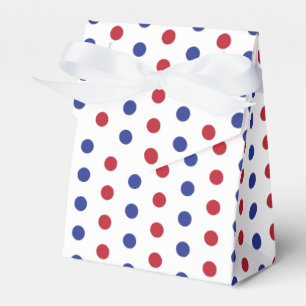 4th of July Polka Dot Pattern Favor Box