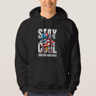 4Th Of July Popsicle Dabbing Patriotic US American Hoodie