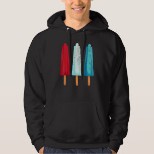 4th Of July Popsicle Red White Blue American Usa I Hoodie