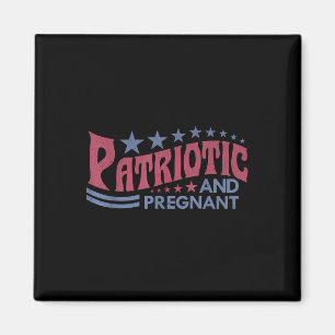 4th Of July Pregnancy Announcement Mama Patriotic  Magnet