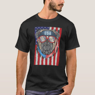 4th Of July Pug Patriotic Dog Mom Dad Usa American T-Shirt