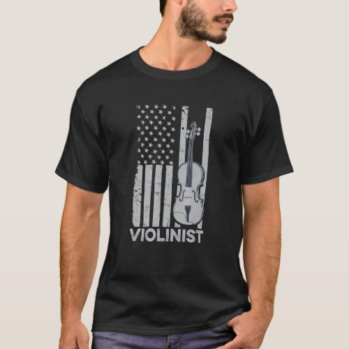 4th Of July Quote For A Patriotic Violin T_Shirt