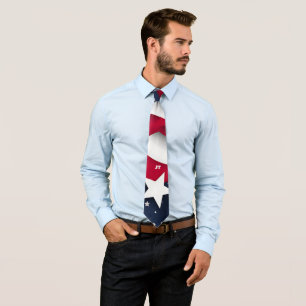 4th of July Red and Blue Neck Tie