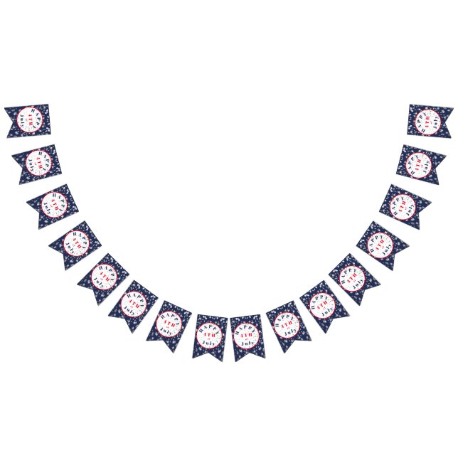 4th of July  Red White Blue Stars Bunting Flags (All)