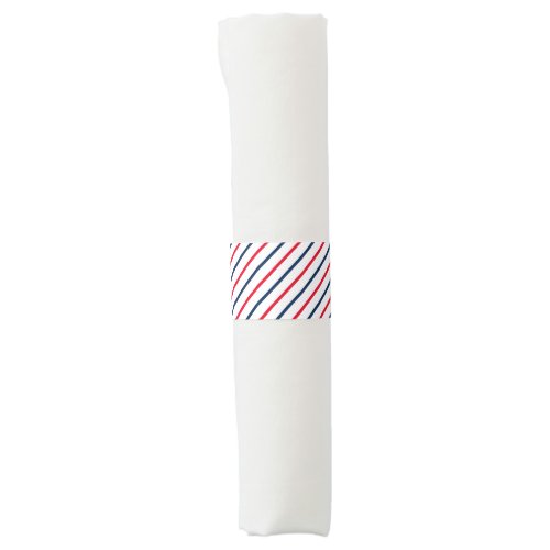 4th of July red white blue stripes patriotic Napkin Bands