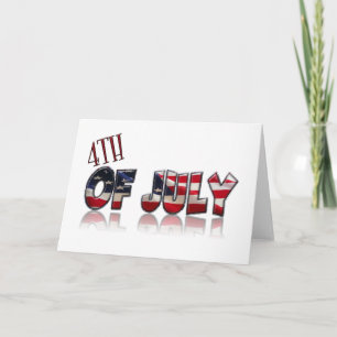 4th Of July Reflection Card