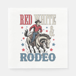 4th of July Rodeo Cowboy Napkins