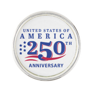 4th of July Scramble America 250th Anniversary Lapel Pin