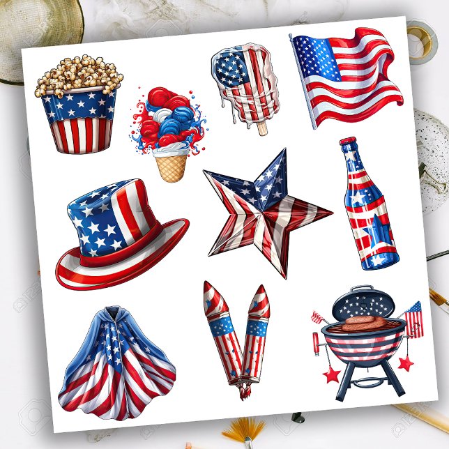 4th of July Set 1 Sticker (Creator Uploaded)