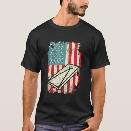 4Th Of July Shirt American Flag Corn Hole Hoodie C