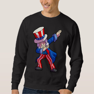 4th of July Shirt For Kids Dabbing Sam Uncle Boys 