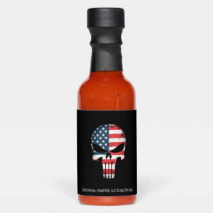 4th Of July Shirt For Women Men American Flag Skul Hot Sauces