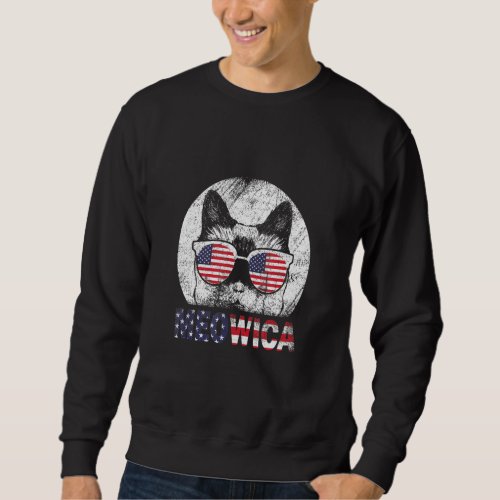 4th Of July Shirt Meowica American Flag Cat 1