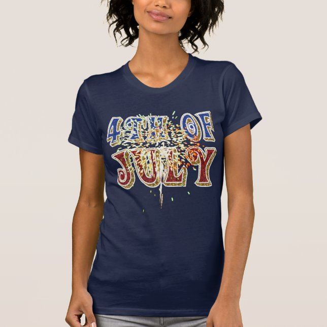 4th of July Shirt. T-Shirt (Front)