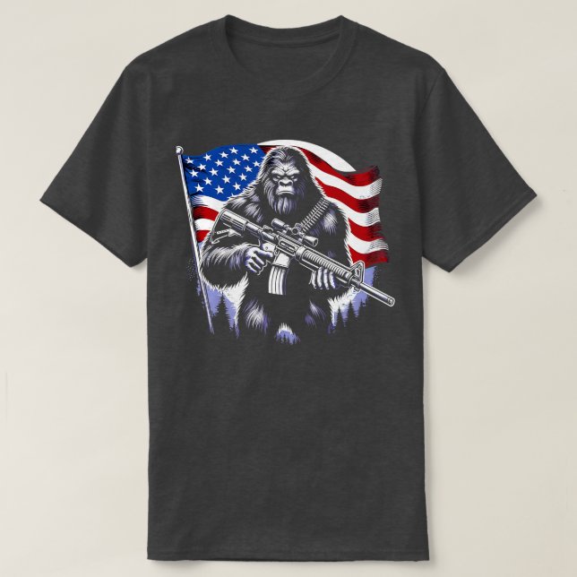 4th of July Shirt USA American Flag (Design Front)