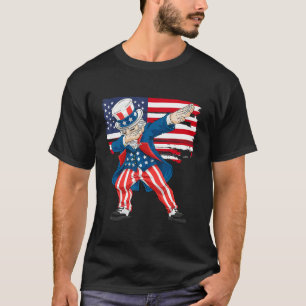 4th Of July Shirts For Kids Funny Dabbing Uncle Sa