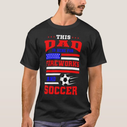 4th Of July Soccer Dad American Flag Sport Usa Fat T_Shirt