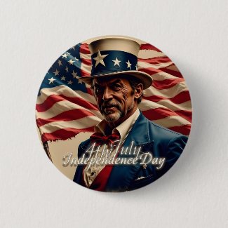 4th of July – Spirit of Independence Button