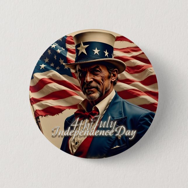 4th of July – Spirit of Independence Button (Front)
