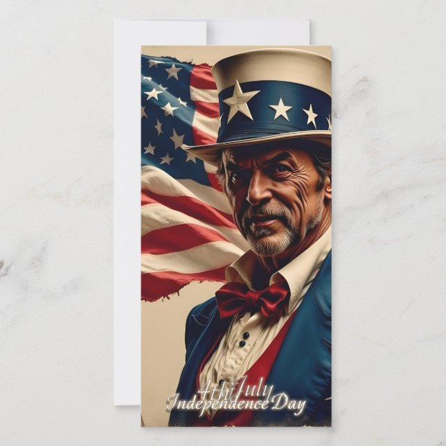 4th of July – Spirit of Independence Holiday Card (Front)