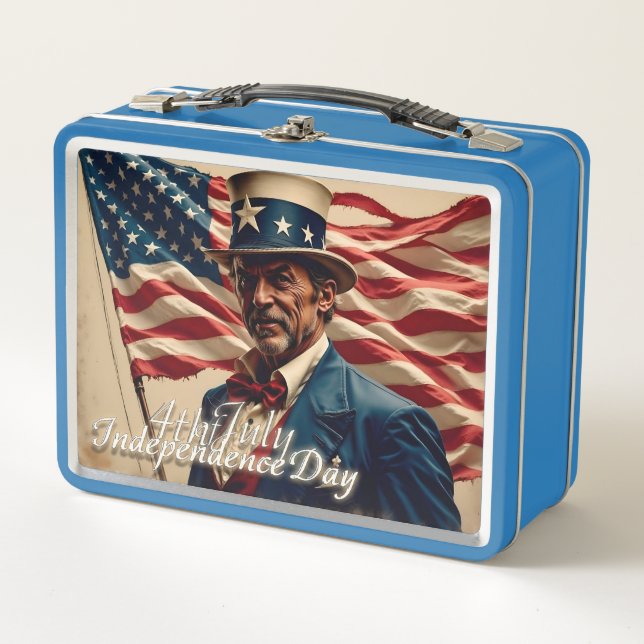 4th of July – Spirit of Independence Metal Lunch Box (Front)