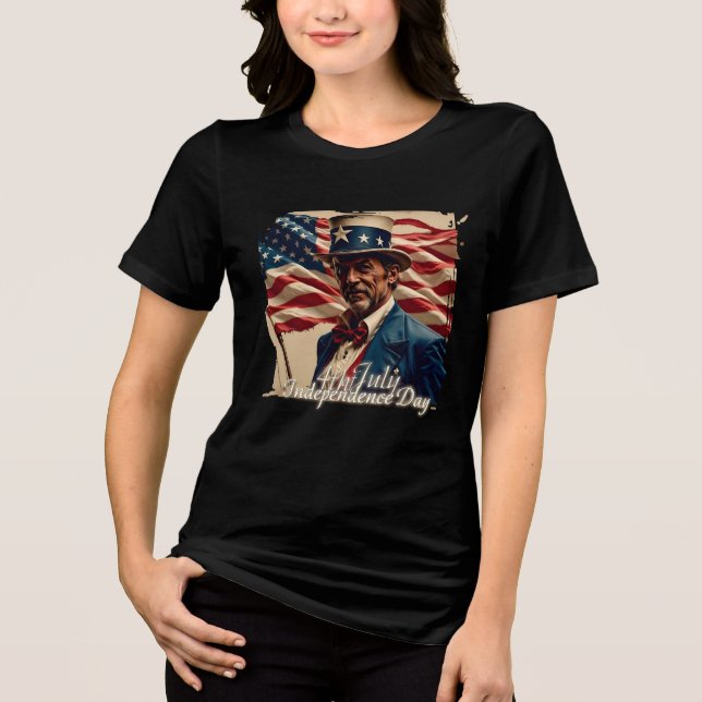 4th of July – Spirit of Independence Tri-Blend Shirt (Front)