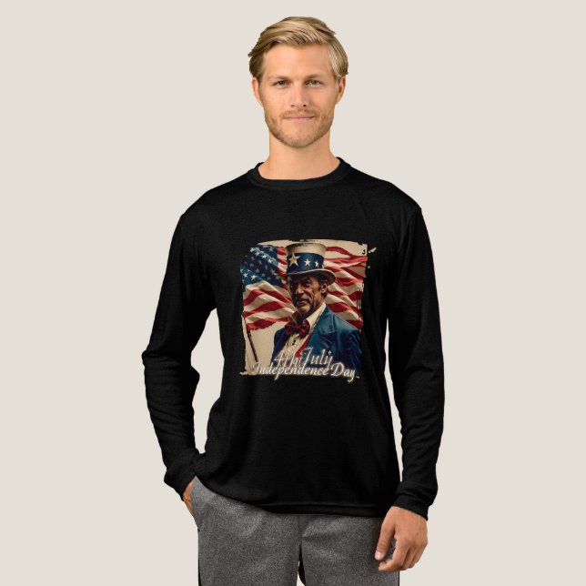 4th of July – Spirit of Independence Tri-Blend Shirt (Full Front)